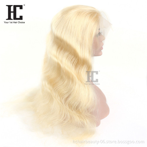 613 Blonde Wig 13*4 Body Wave 613 Lace Front Wig 150% Lace Front Brazilian Human Hair Wigs Pre-Plucked With Baby Hair For Women
